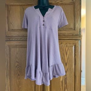 Ces Femme Short Sleeve Mauve Dress in Size Medium, Never Worn.